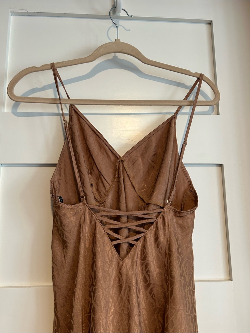 Victoria's Secret Iconic Logo Slip Midi Dress with Side Slit Size Small - Picture 6 of 8